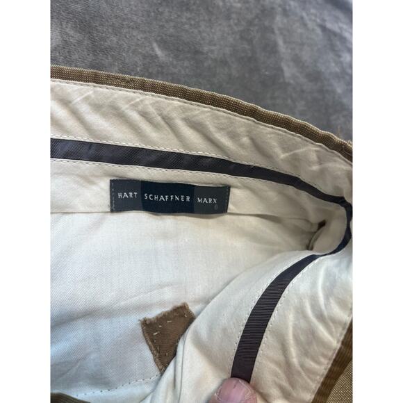 Hart Schaffner Marx Performance Traveler Flat Front Pants Gray 40R 40x29 - Picture 5 of 7